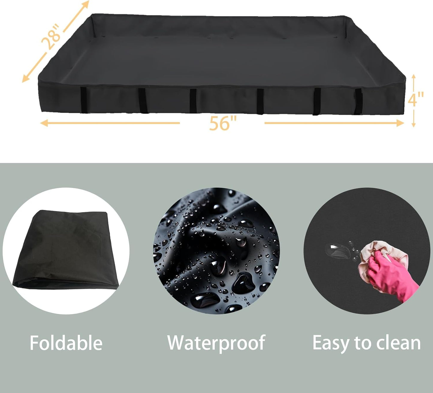 Xymoso DIY Guinea Pig Cages with Waterproof Canvas Bottom,16 Panels Small Animal Cage Pet Playpen with Door for Bunny Turtle Hedgehog,Indoor Metal Wire Yard Fence Outdoor