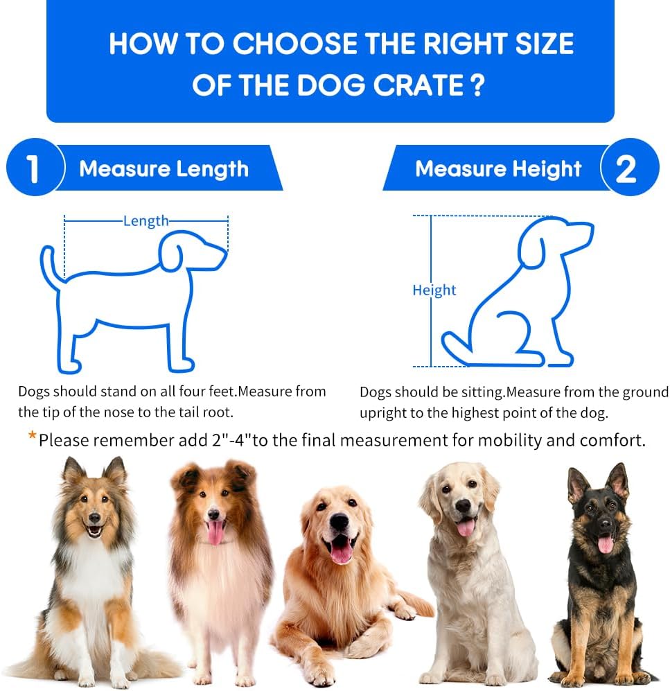 Dog Crate Furniture for Medium Dogs, Wooden Dog Kennel Indoor with Double Doors, Dog Cage with Cushion & Drawers, Dog House Side End Table for Small Medium Dogs up to 45 lb, 31.5β L, Grey