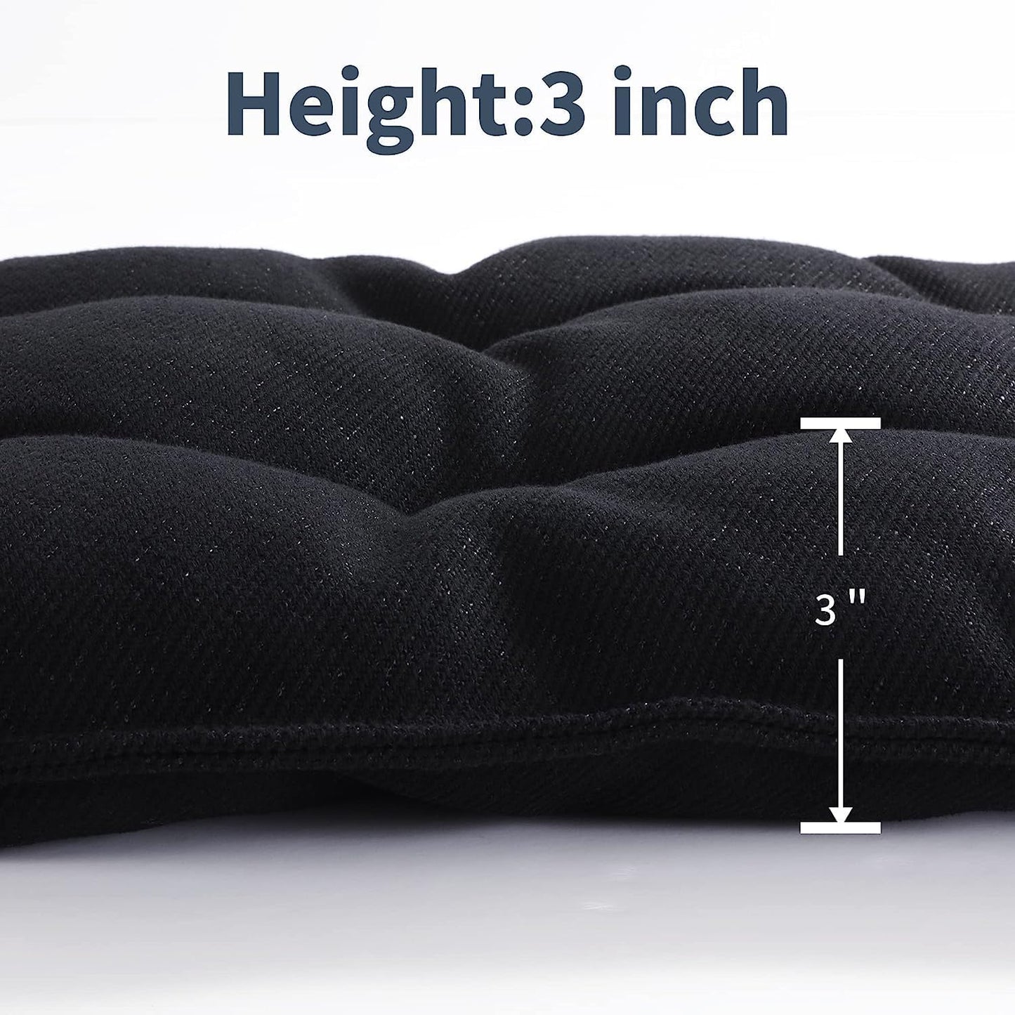 MABOZOO Chew Proof Indestructible Dog Beds for Aggressive Chewers,Durable Dog Crate Pad,Washable Tough Pet Mats for Kennel,Black,Small 17x23 in