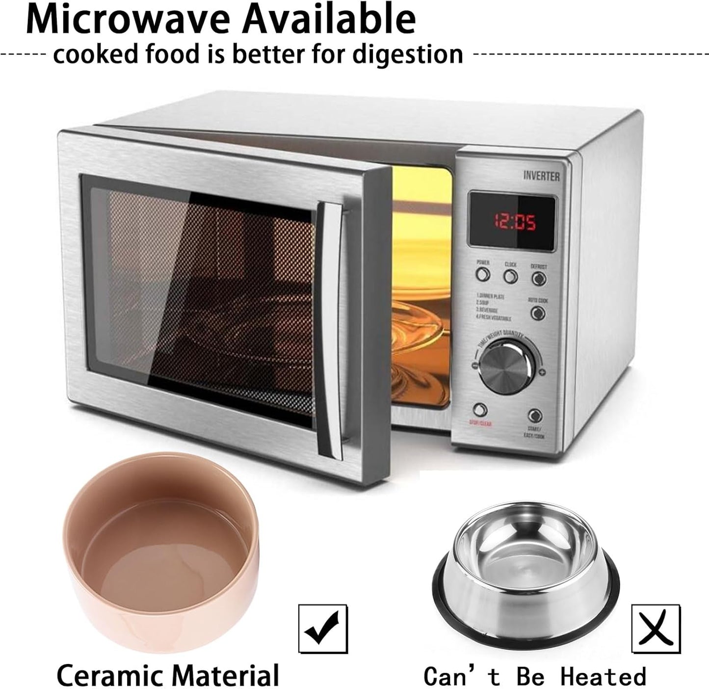 Petygooing 28 OZ Elevated/Raised Ceramic Dog Bowl for Small Medium Breeds, Dog Food Water Dish with Stand,Pet Bowl with Anti Slip Rubber for Cats Small and Medium Dogs (3.6 Cups) Khaki