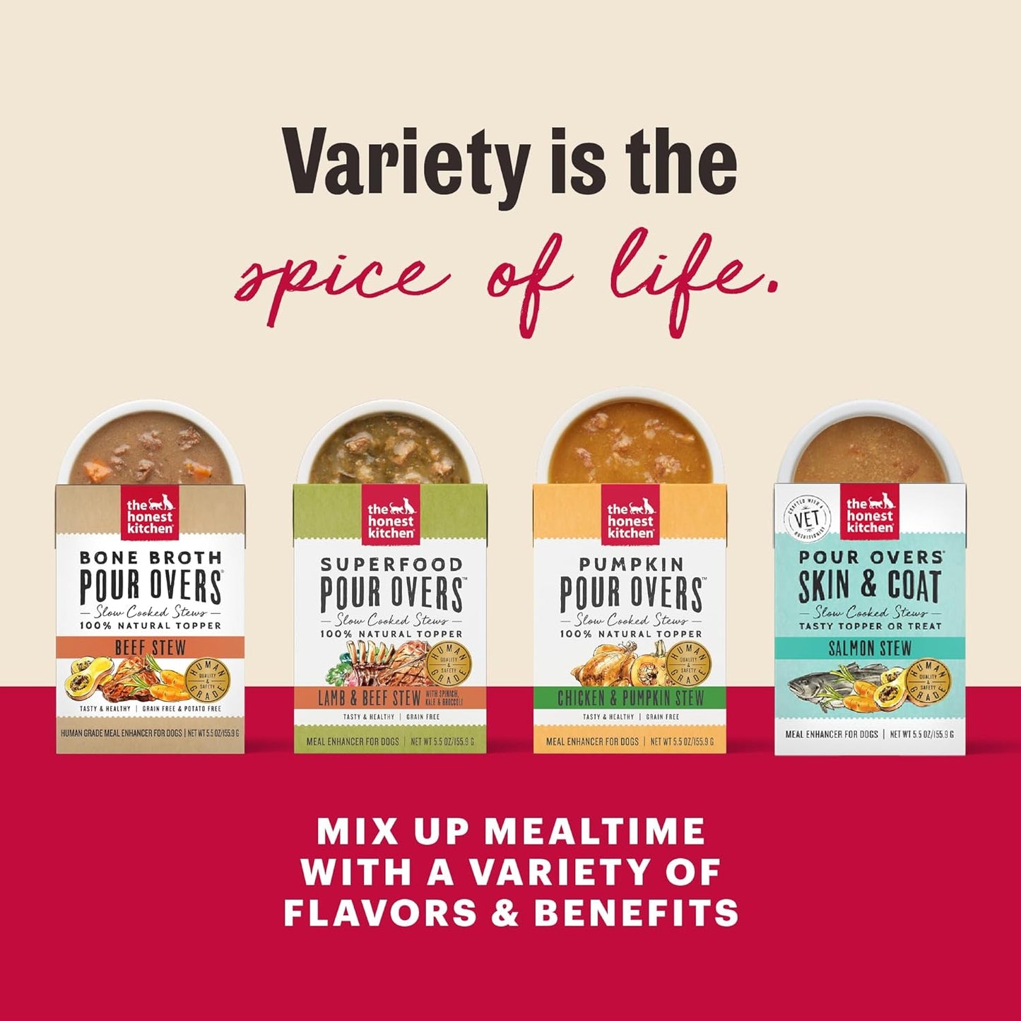 The Honest Kitchen Human Grade Grain Free Meal Booster: 99% Salmon & Pollock (12 pack), 5.5 oz