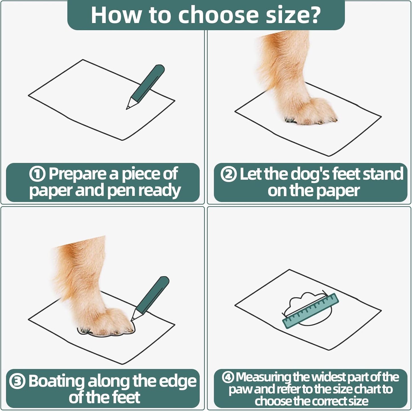 Hcpet Dog Boots for Large Dogs, Dog Shoes for Hot Pavement Winter Snow, Paw Protector Dog Booties Designed for Comfort and Breathability, Outdoor Booties for Small Medium Dogs for Hiking Black Size 6