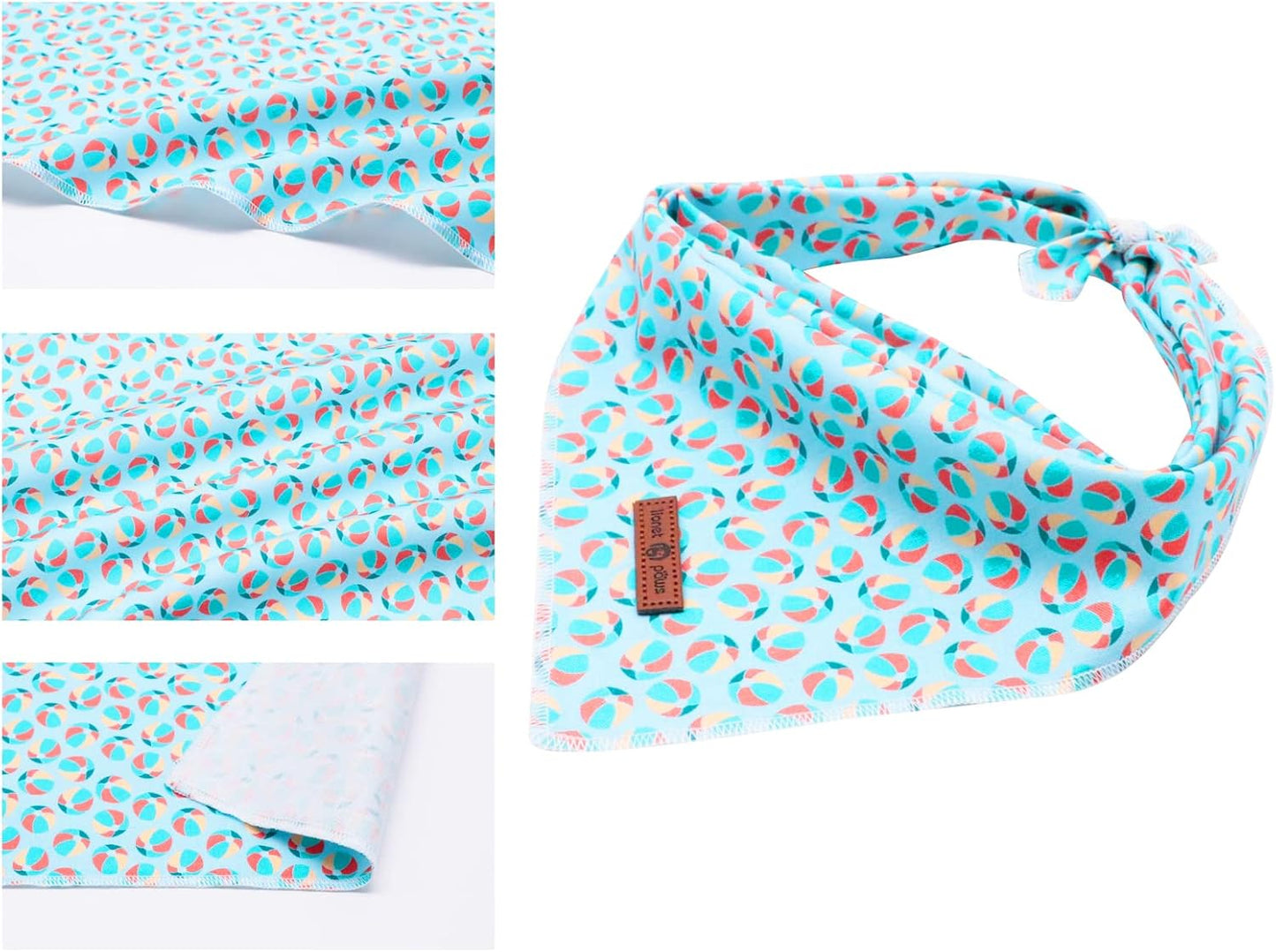 Lionet Paws Dog Bandana,Fabric Summer Dogs Kerchief for Medium Large Dogs,Dog Cotton Triangle Bibs Scarf for Girl Boy