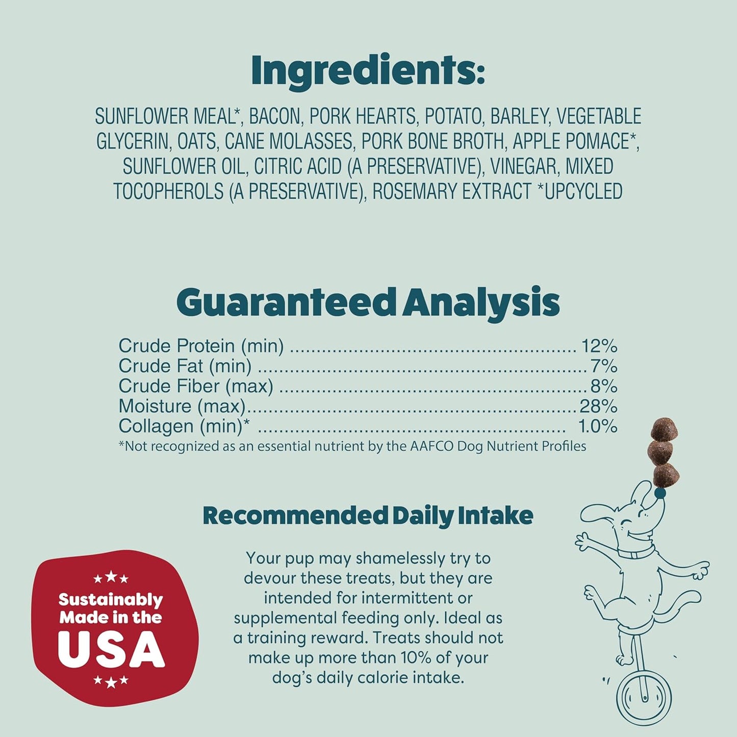 Shameless Pets Bone Broth Dog Training Treats – Soft, Natural Puppy & Dog Treats with Collagen – Healthy, Low-Calorie Training Chews for Small, Medium & Large Dogs - 8 oz (Pack of 1)