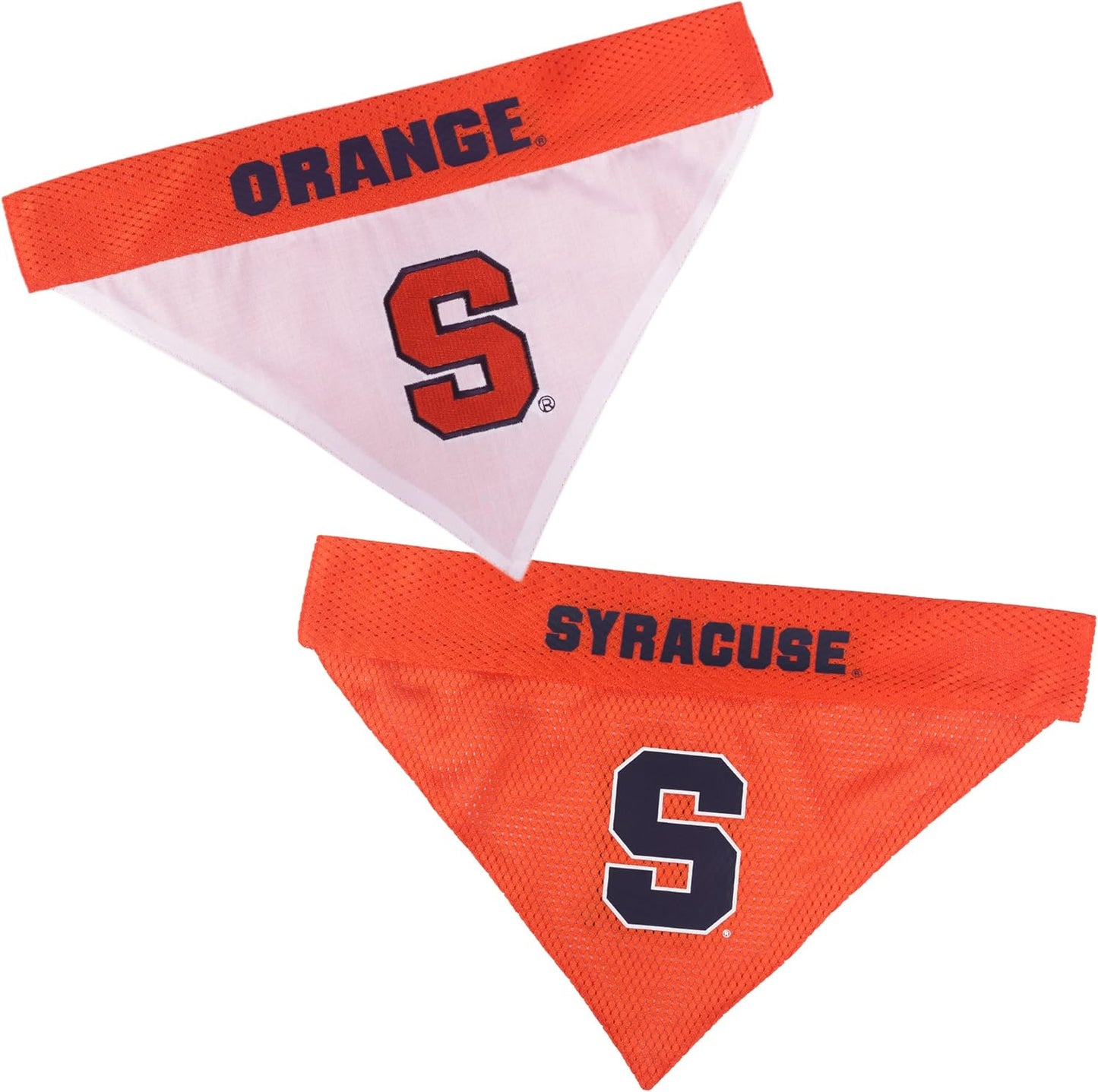 Pets First Collegiate Pet Accessories, Reversible Bandana, Syracuse Orange, Small/Medium