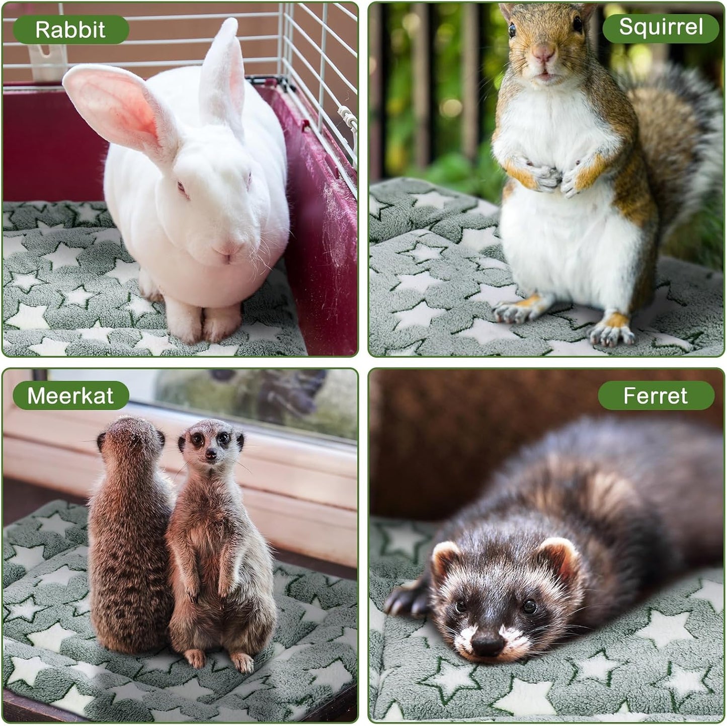 4 Pcs Washable Dog Crate Mat Kennel Pad Replaceable Reversible Pet Bed Pad for Crate Pet, Sleeping Mat for Small, Medium, Large Dog Machine Washable(18 x 24 x 1.6 Inch,Green)