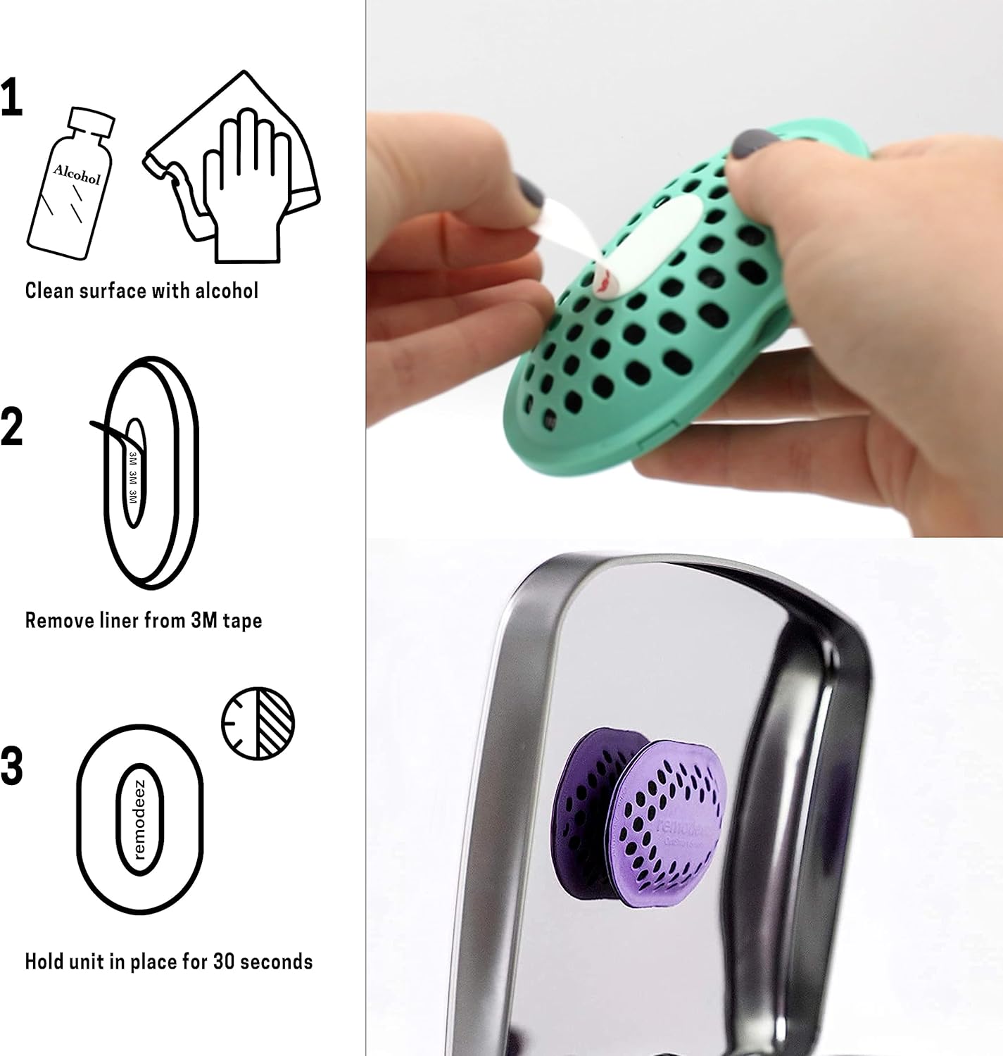 Remodeez Litter Box Deodorizer and Cat Odor Trapper, Made From Natural Renewable Coconut Shell Charcoal, Natural Air Fresheners, Odor Absorber - 2PACK