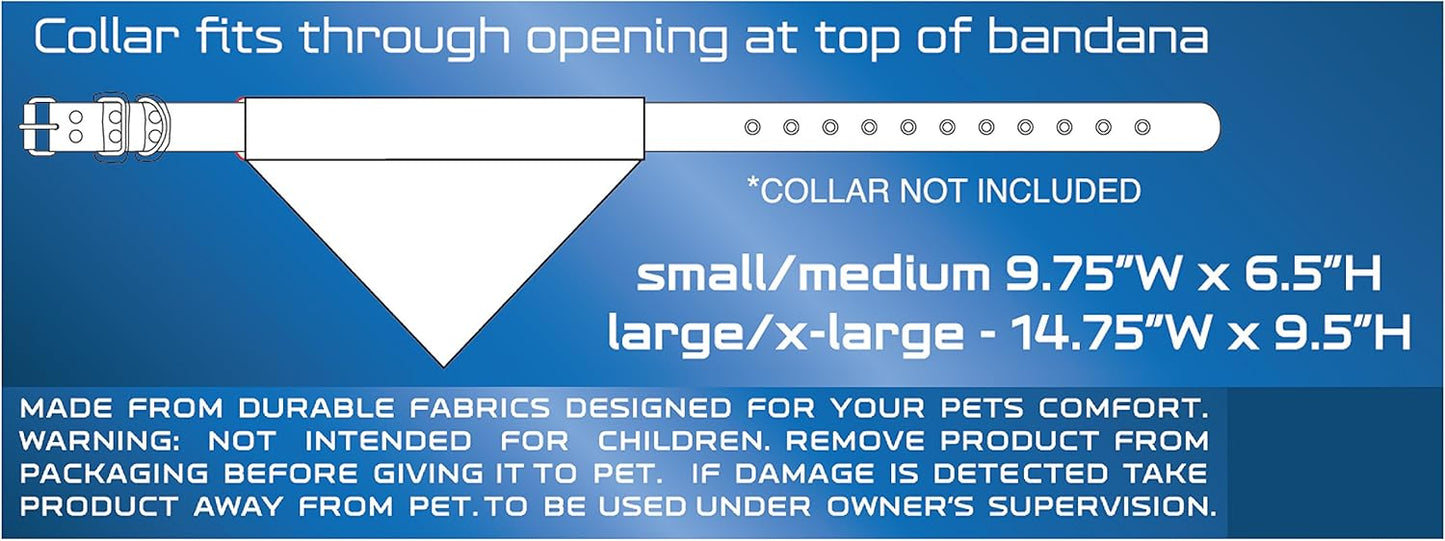 Pets First Collegiate Pet Accessories, Reversible Bandana, Miami Hurricanes, Large/X-Large