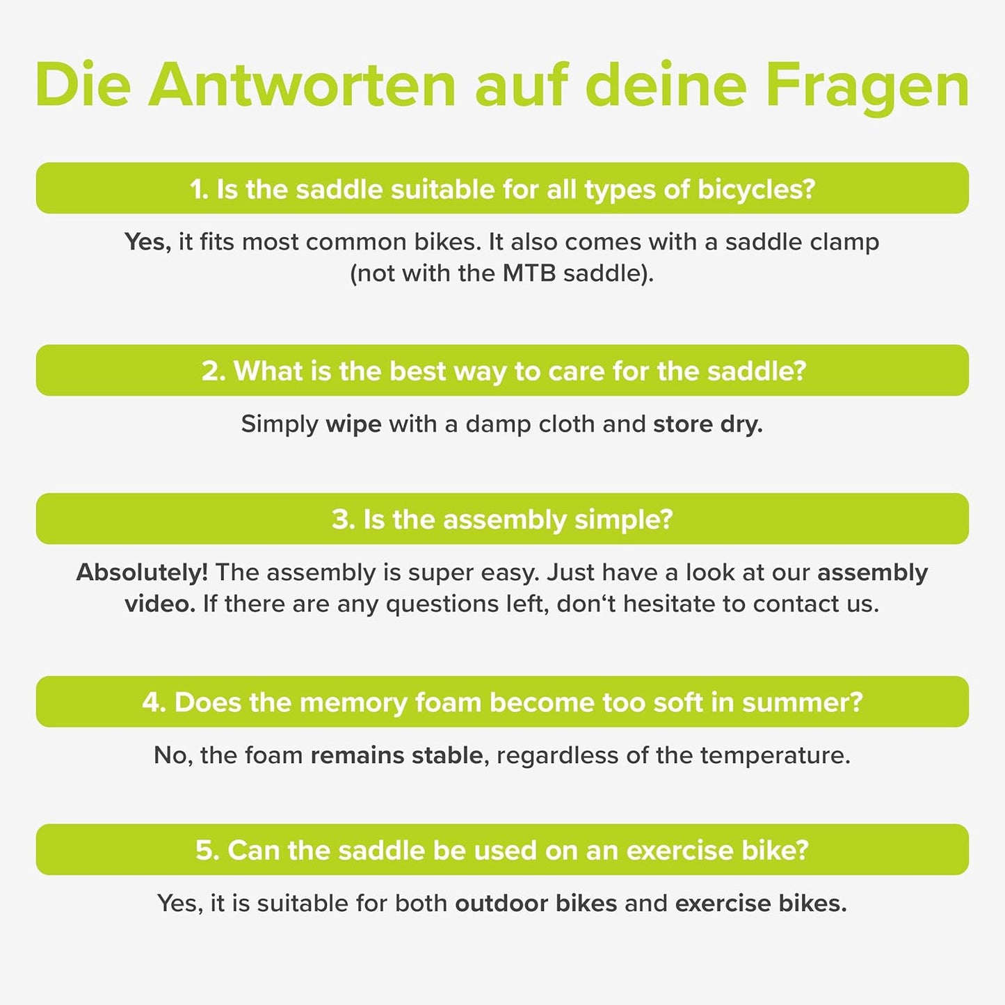 Velmia Bicycle Saddle - Comfortable Saddle for Men and Women - 3 Zone Concept - Waterproof Bicycle Seat with Ergonomic Design