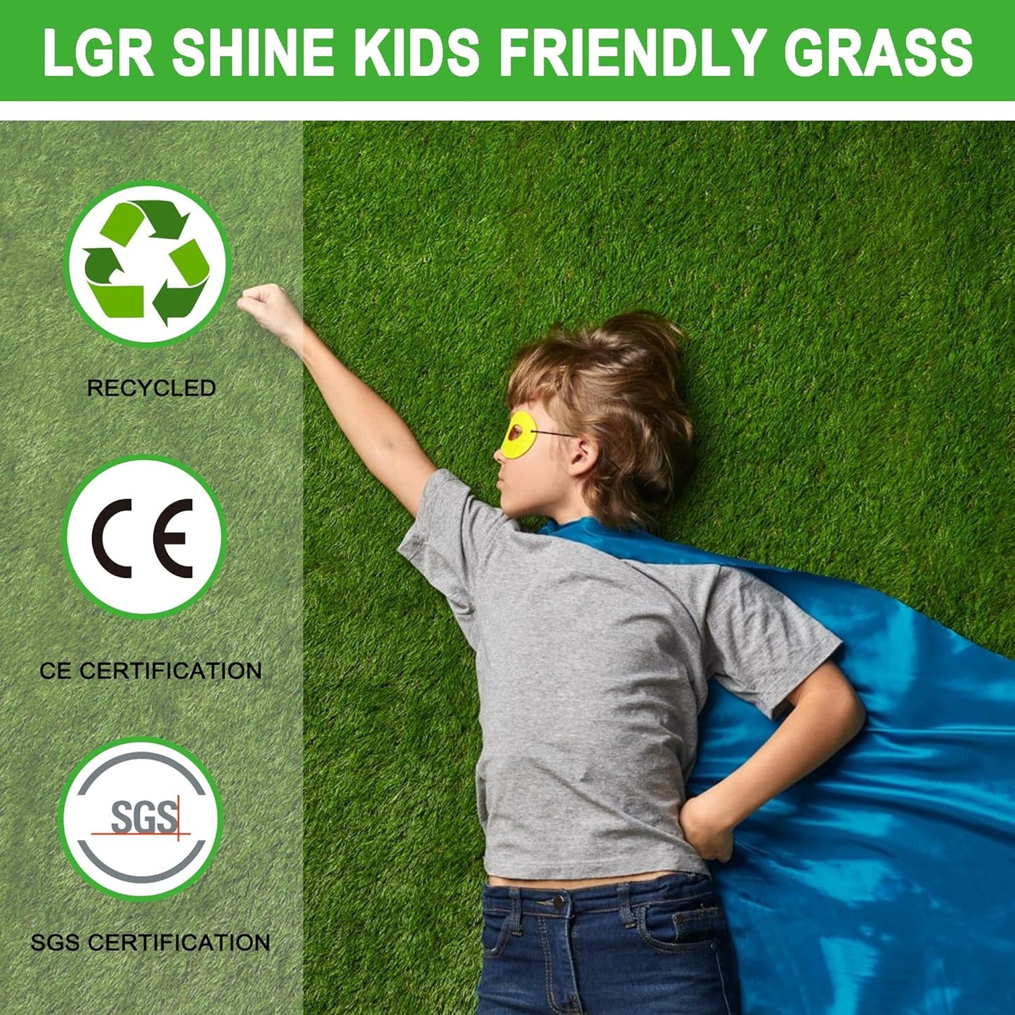 Artificial Grass Turf for Dogs 3 ft x 5 ft,1.38 inch Fake Grass Pee Pad for Puppy Potty Training,Faux pet Grass Rug for Indoor/Outdoor Patio,Dogs Wee Wee Pad,Turf Grass Mat for Dogs Potty