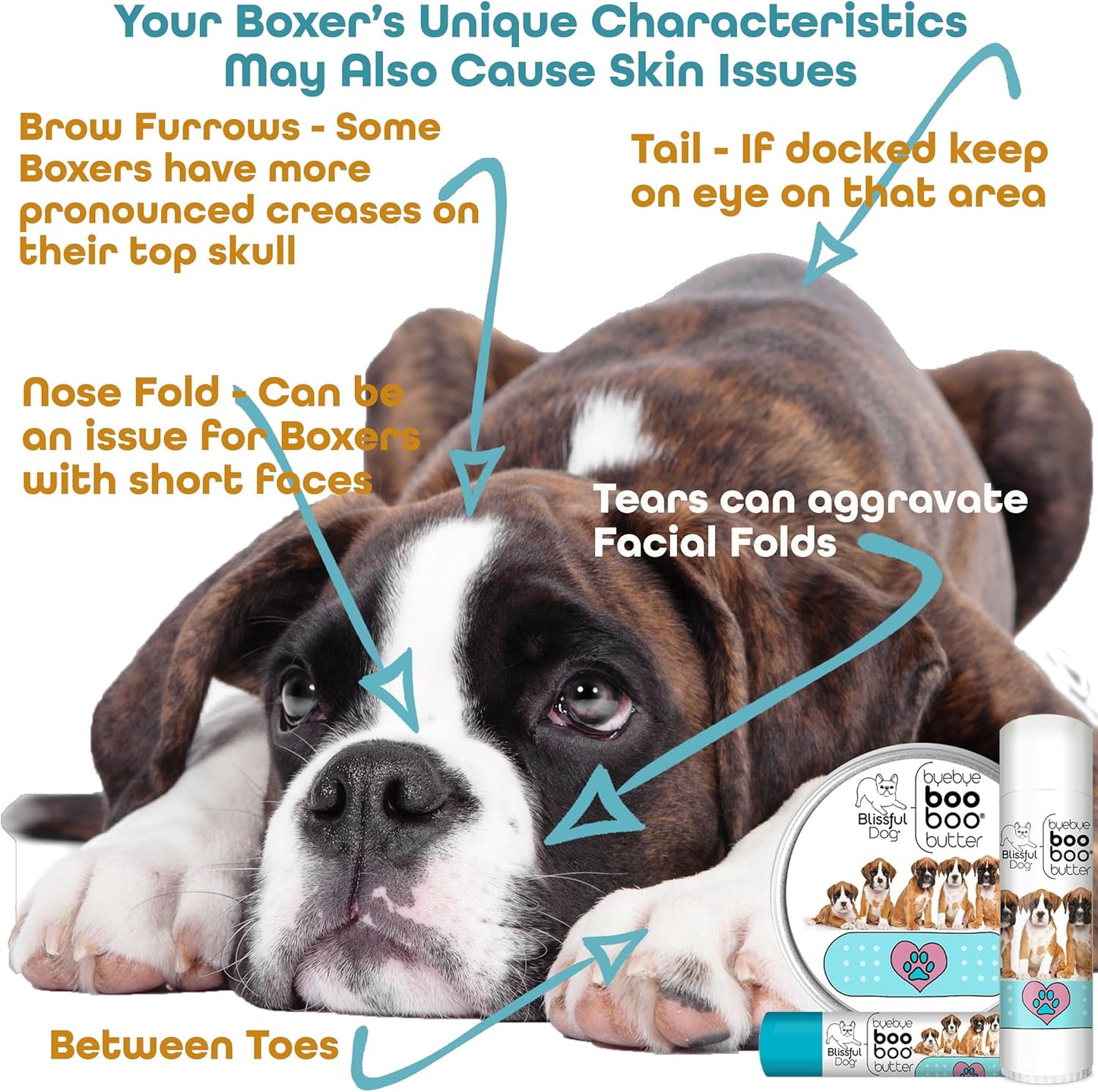 The Blissful Dog .50 oz Tube Boxer Booboo Butter