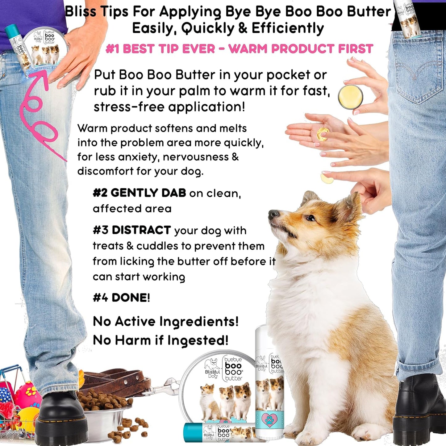 The Blissful Dog 8 oz TIN Shetland Sheepdog Booboo Butter