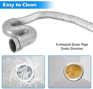 34'' Dog Washing Station for Small Dogs Grooming Tub Bathing Station Professional Pet Wash Station Bathtub for Home with Sliding Door, Faucet, Steps