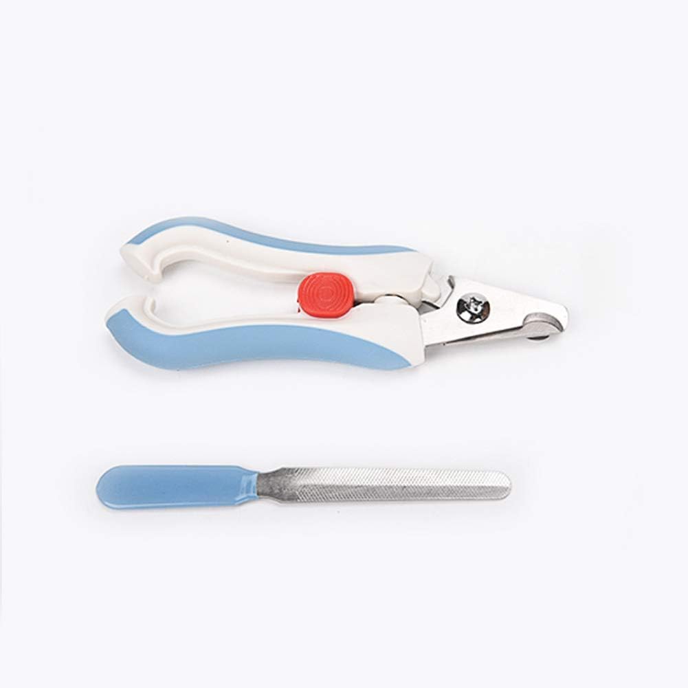 OMEM Bird Nail Clippers with Grinding Nail Scissors Tool Pet Parrot Claw Care (Blue,L)