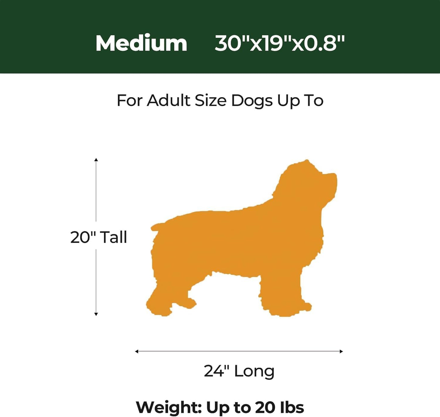 BALANCE Dog Crate Pad, Dog Foam Crate Mat Kennel Pad, Washable Water-Resistant Pet Bed Flat Dogs Cage Mat for Medium Dogs, 2 Packs