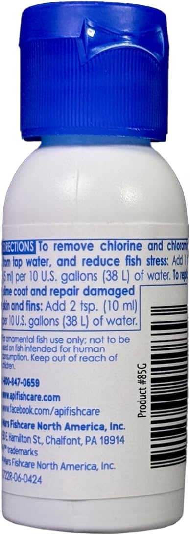 API STRESS COAT Aquarium Water Conditioner 1-Ounce Bottle
