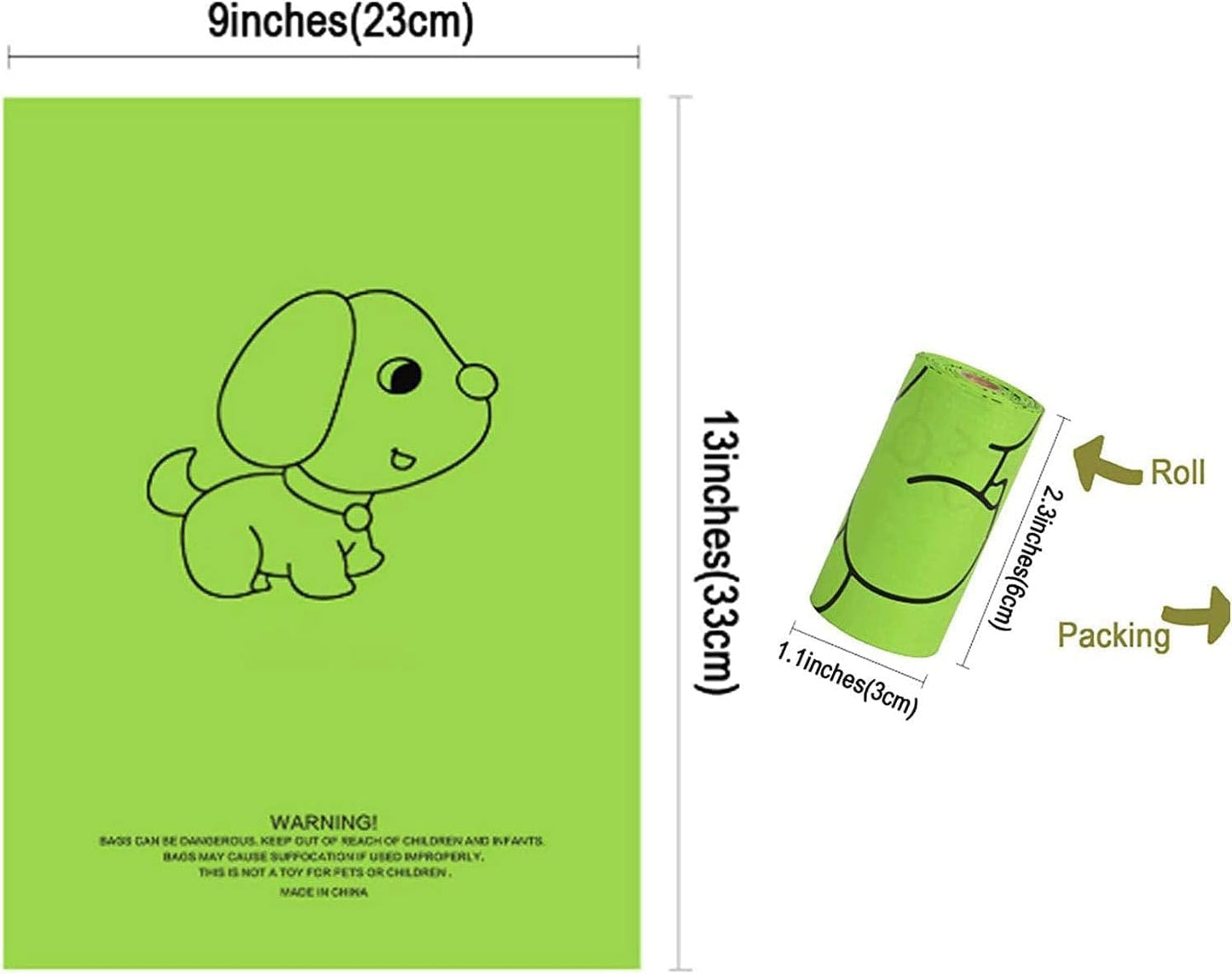 Petmolico Dog Poop Bag Holder Leash Attachment, Dog Waste Bag Dispenser Zippered Pouch, Fits Any Dog Leash, Includes Free Roll of Dog Bags, Poop Bag Dispenser - 2 Pack, Deep Gray