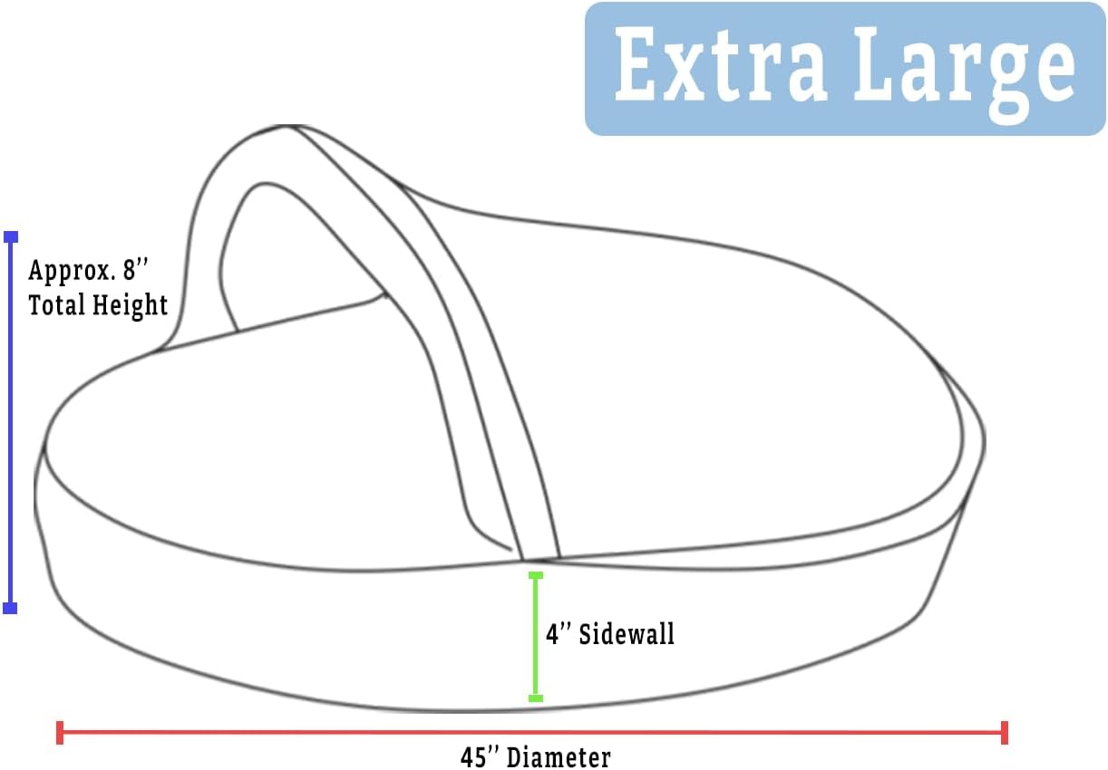 Snoozer Luxury Cozy Cave Dog Bed - Indoor Dog Bed with Cover Cave, Covered Calming Burrow for Medium & Large Sized Pets with Blanket Attached, Enclosed, Washable - XL, Barkely Black Diamond