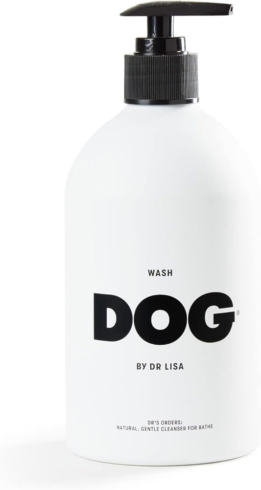 DOG by Dr. Lisa - Wash - Natural Dog Gentle Cleanser - for Baths, Showers - Plant-Based Essential Oils - Vegan - 16.9oz