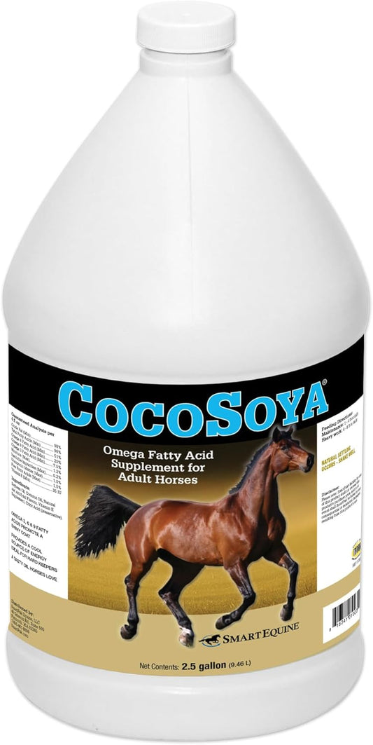 Uckele CocoSoya Oil Horse Supplement - Omega Fatty Acid Supplement for Horses - Equine Vitamin & Mineral Supplement - 2.5 gallons