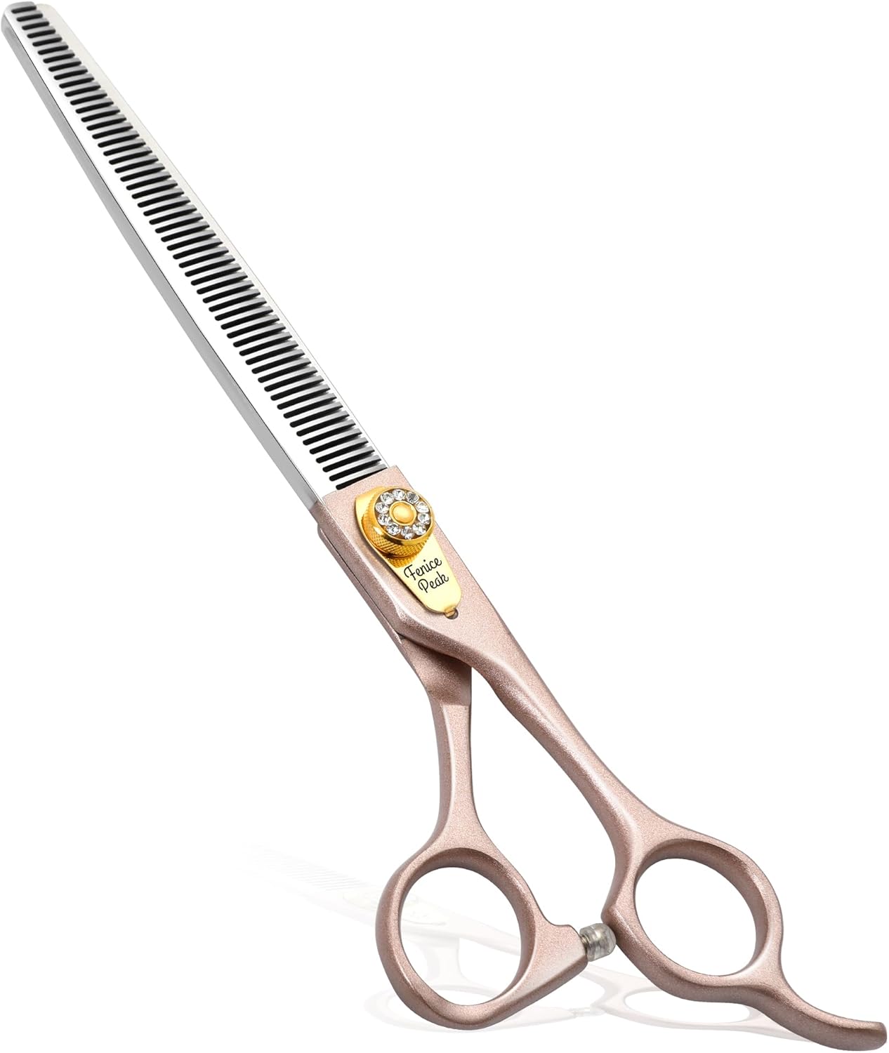 Fenice Peak Professional Thinning Scissors for Dog Cat 7/7.5'' Pet Grooming Scissors 440C Stainless Steel Thinning Shears for Dogs 50/56 Teeth