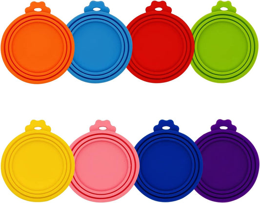 8 Pcs Pet Can Covers, Food Can Lids for All Standard Size Dog Cat Cans.