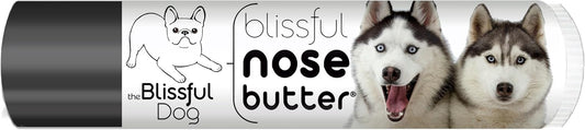 The Blissful Dog Husky Nose Butter for Dry, Cracked Skin, Lick-Safe Dog Nose Balm with Moisturizing Shea Butter, Almond, Olive, and Essential Oils, Pet Supplies, Uncented, 0.15 oz.