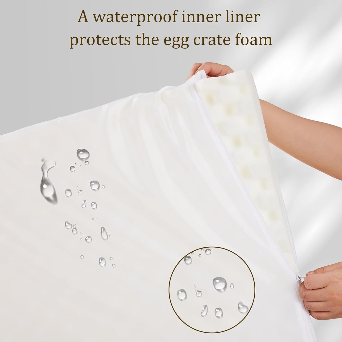 Bedfolks Orthopedic Dog Bed, Waterproof Dog Sofa Bed for Extra Large Dogs, Egg Foam Pet Couch Bed with Removable Washable Cover and Nonslip Bottom, Navy Blue