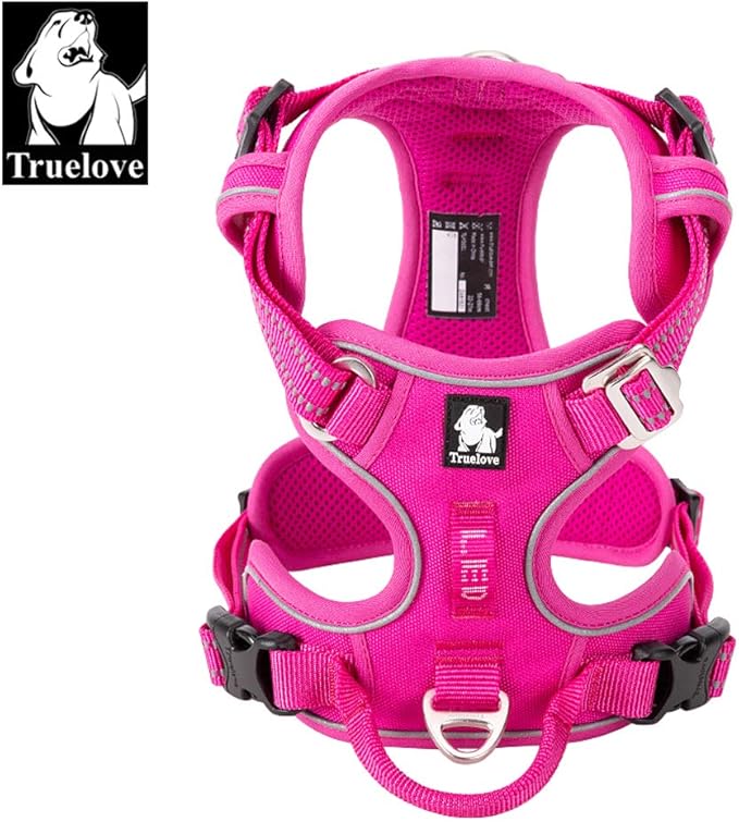 TRUE LOVE Dog Harness No Pull Nylon Reflective Pet Harness Adjustable Comfortable Control Step-in Brilliant Colors Truelove TLH56512