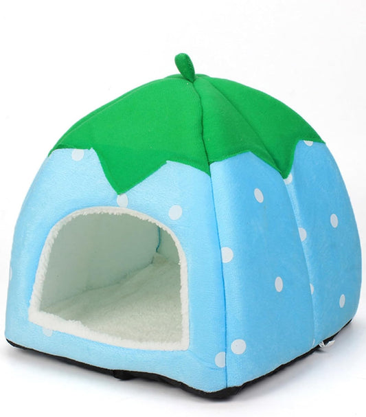 Guinea Pig Hideout for Small Animals(Guinea Pig Bed with Warm Fleece, Washable Pet Cushions, Winter Sleeping Warmth)