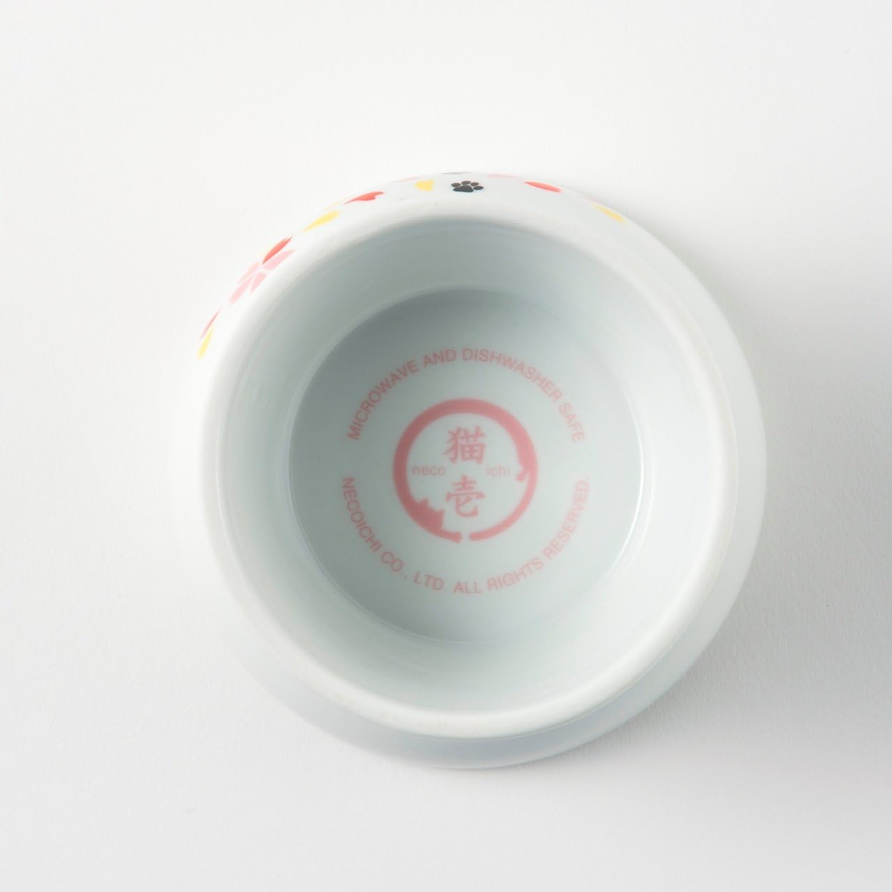 Necoichi Elevated Cat Food Bowl Prevent Neck & Whisker Fatigue, Dishwasher and Microwave Safe, No.1 Seller in Japan! (Sakura, Regular)
