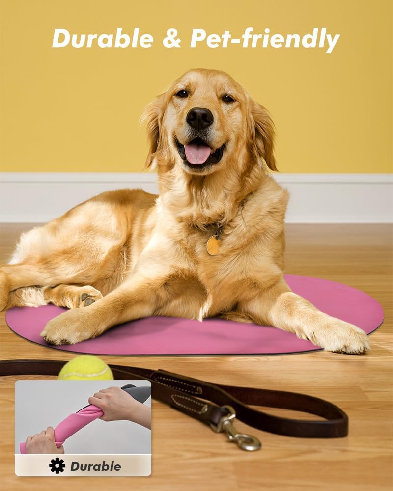 Absorbent Dog Food and Water Bowl Mat - Quick Dry, No Stains Feeding Mat for Messy Drinkers - Pet Supplies Accessories