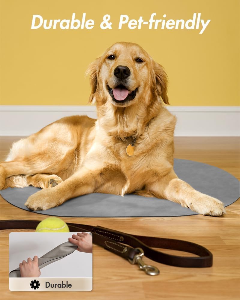 Absorbent Dog Food Mat-Dog Mat for Food and Water Bowl, Quick Dry Pet Food Mat, No Stains Cat Feeding mat, Pet Accessories Pet Supplies-Cat Water Bowl Mat for Messy Drinkers