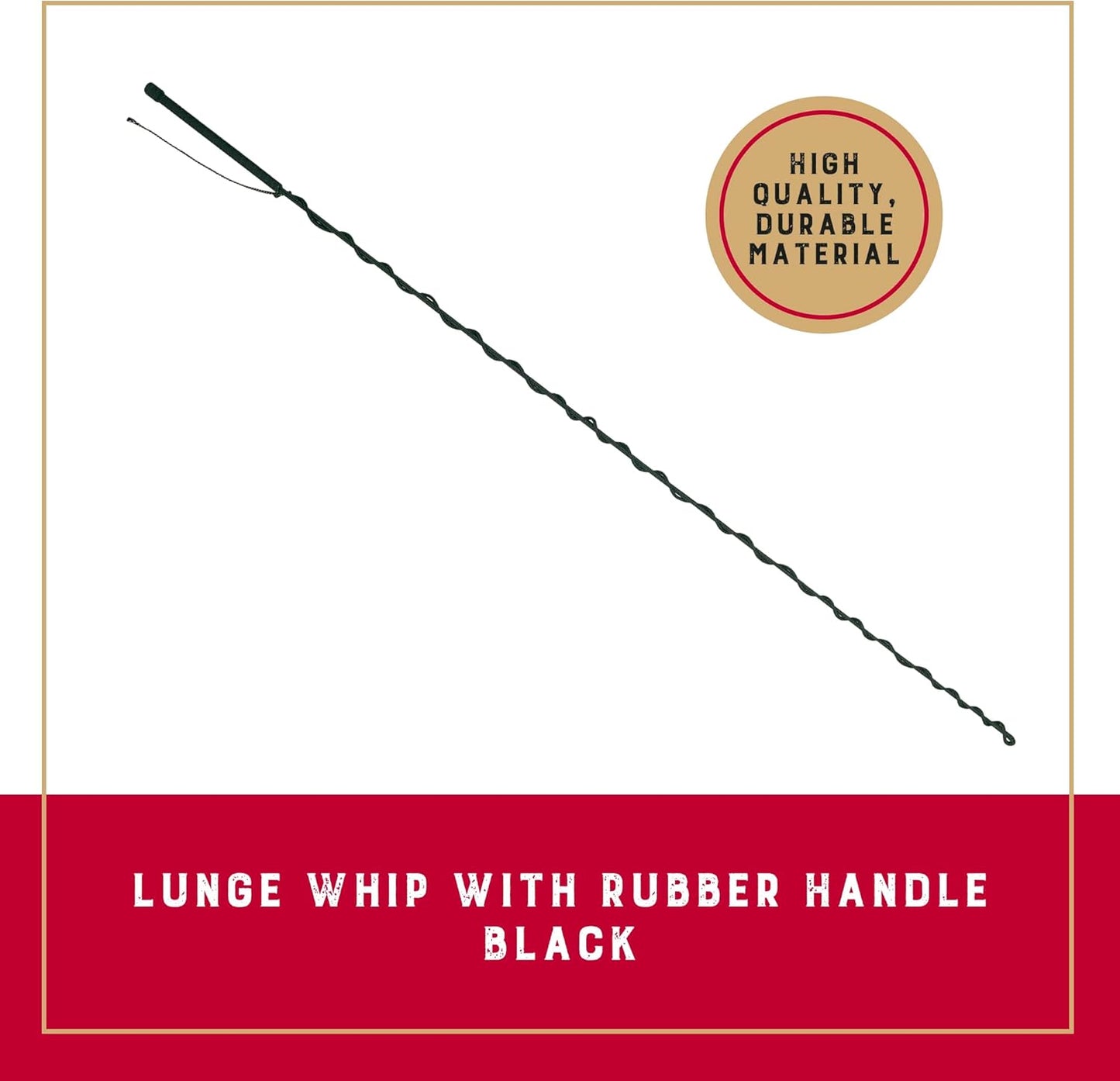 Weaver EquineWeaver Leather Stock Whip with Rubber Handle and 10" Popper, Green/White