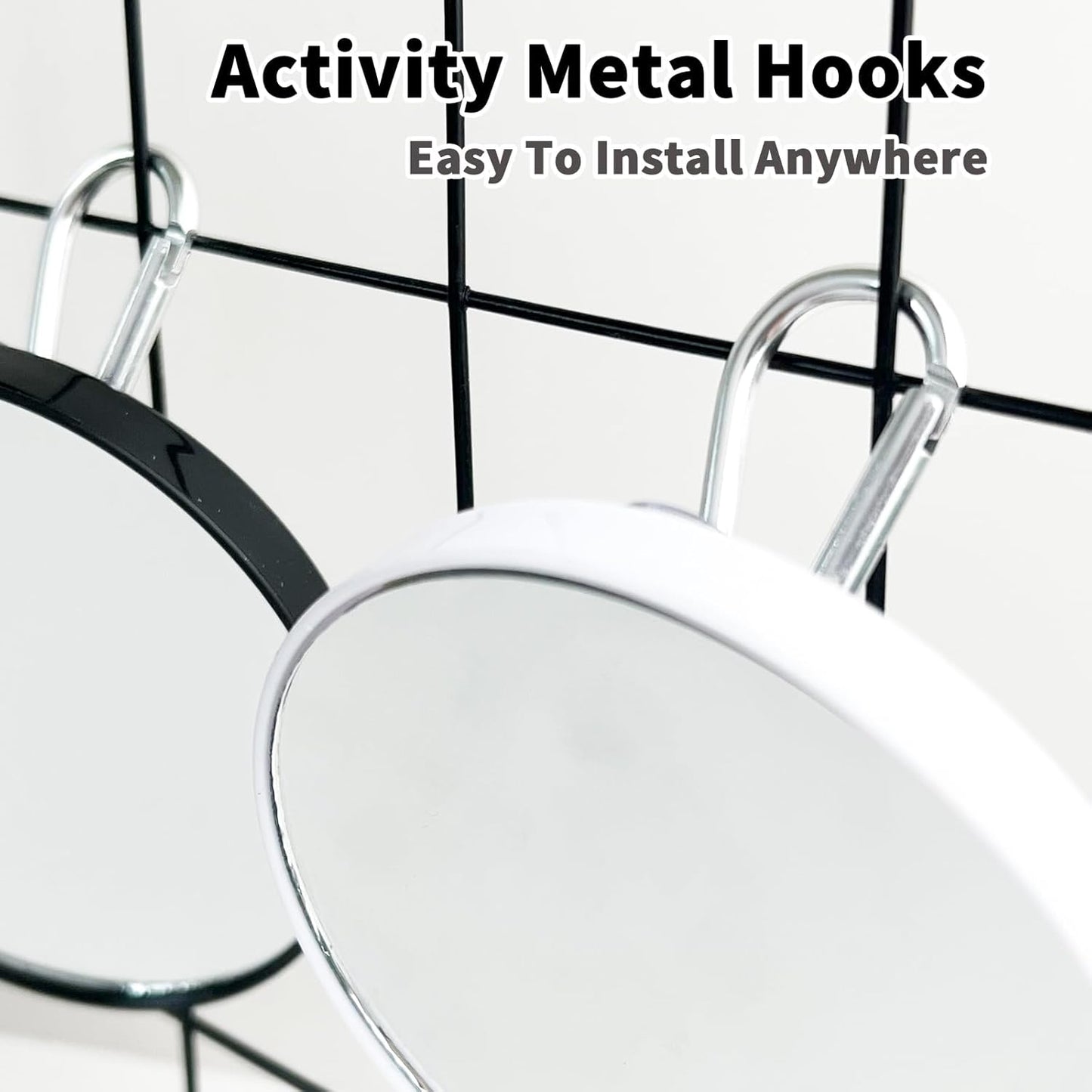 FlidRunest 2PCS Bird Mirror Toy for Cage, 10X Bird Parrot Interactive Playing Cage Toy with Hook, Parrot Toy Bird Cage Mirror for Cockatiel, Parakeets, Lovebirds, Finch, Canaries, Budgie