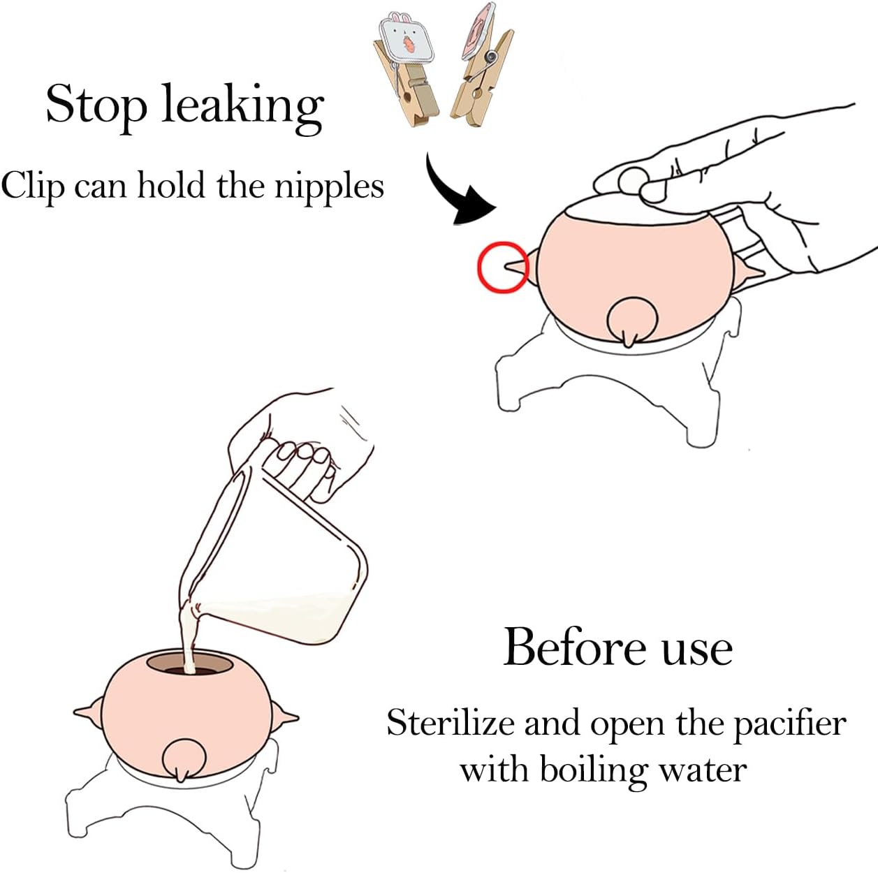 Doggiema Puppy Feeders for Multiple, Puppy Bottles for Nursing, Puppy Milk Feeder, Puppy Nipple Feeder, Puppy Feeding Station,Silicone Puppy Feeder with Nipples M Size