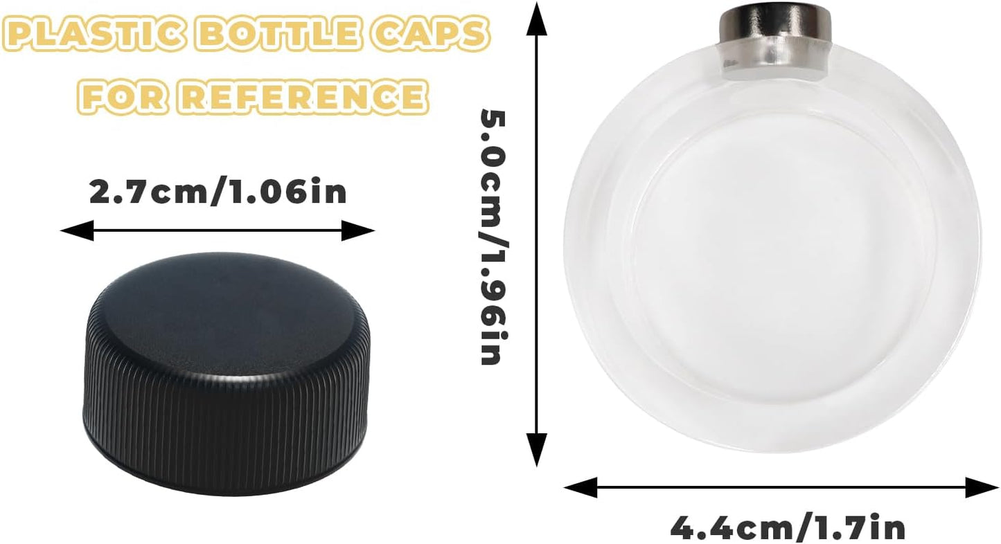 2 Pack Jumping Spider Enclosure Accessories, Leak-Proof Jumping Spider Feeding Dish with Magnet, Acrylic Water Bowl for Jumping Spider, Tarantula, Mantis, Other Small Reptiles or Insects