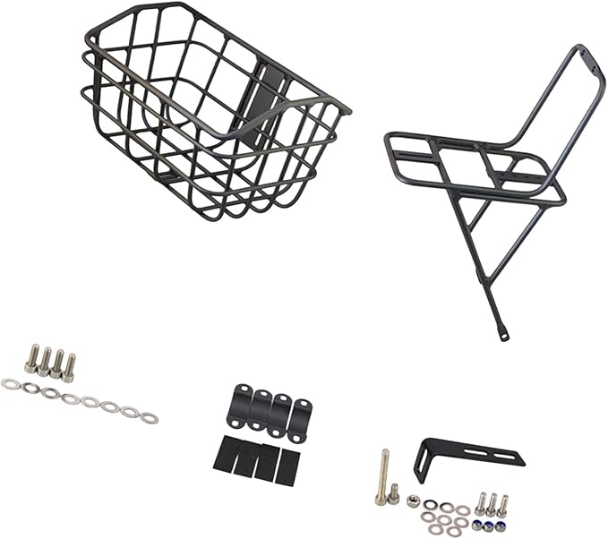 Basket Black Front Sturdy Construction Aluminum Alloy Large Capacity Accessories Cargo Container for Pet Transport