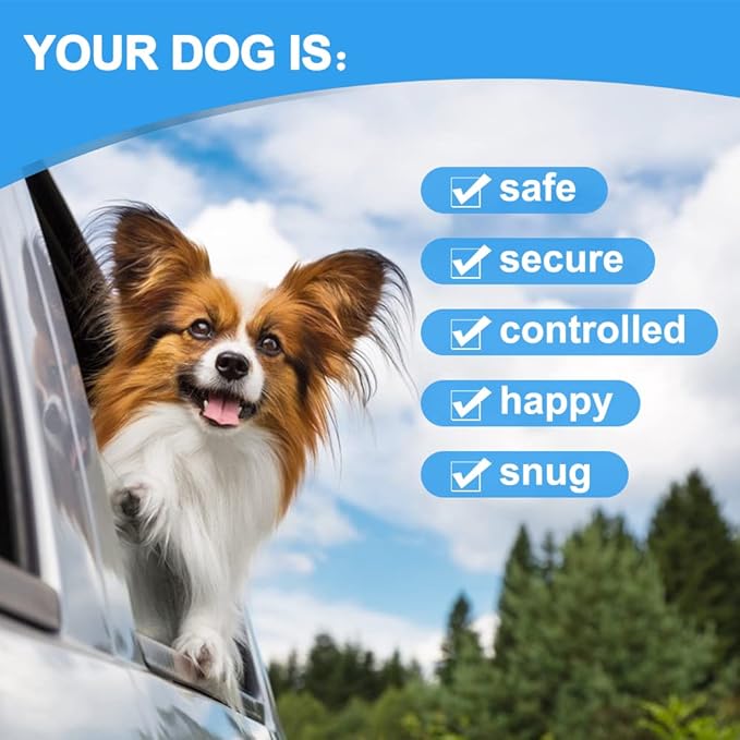 Dog Seat Belt Harness for Car,2pcs Dog Seatbelt of Coated Wire Leash Safety Restraint,No Chew Tether Cable Vehicle Dogs Accessories,Double Clips & Latch (2 Pack Black, 32 inch/80 CM)