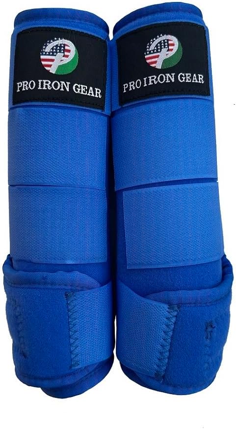 Horse Medicine Brushing Boots Leg Wraps Protection Gear Set of 2 and Set of 4 in 14 Colors