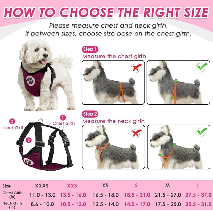 SlowTon Dog Seat Belt Harness for Car, Dog Car Harness Adjustable Mesh Breathable & Dog Seatbelt Safety Tether with Elastic Bungee for Small Medium Large Pets(Burgundy, Single Clip, L)