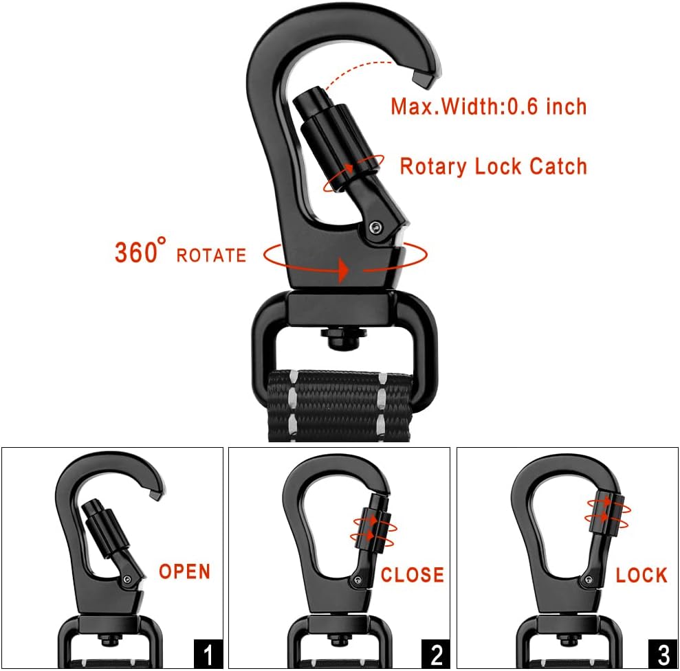 PLUTUS PET Short Training Dog Leash with Padded Handle for Medium Large Big Dogs,18 Inch Heavy Duty Strong Traffic Leash with Carabiner Clip for Climbing Walking or Guiding Blind（18”，Pink