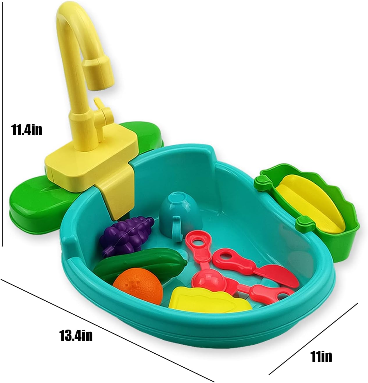 Parrot Shower, Parrot Bird Bathtub, Automatic Bird Bathtub Pet Bath Pool with Faucet, Bird Bathtub Swimming Pool Toy Bath Shower Water Dispense for Ferret, Goldfinch (Green)