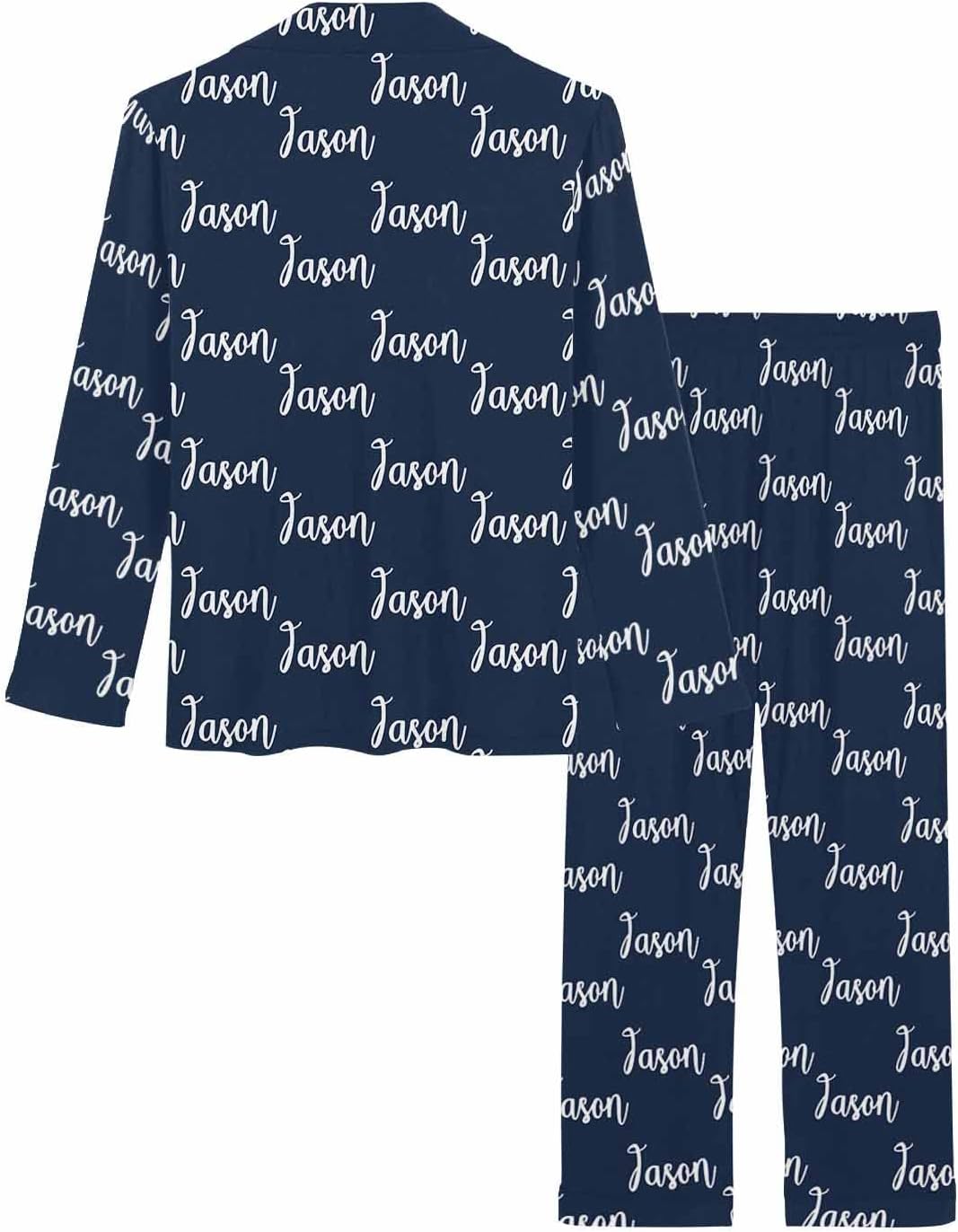 MyPupSocks Custom Face Pajamas for Women Set, Personalized Photo Long Sleepwear XS-XXL