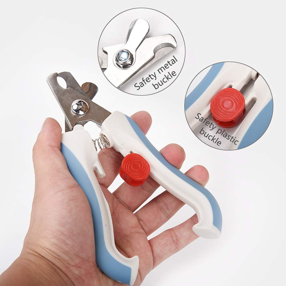 OMEM Bird Nail Clippers with Grinding Nail Scissors Tool Pet Parrot Claw Care (Blue,S)