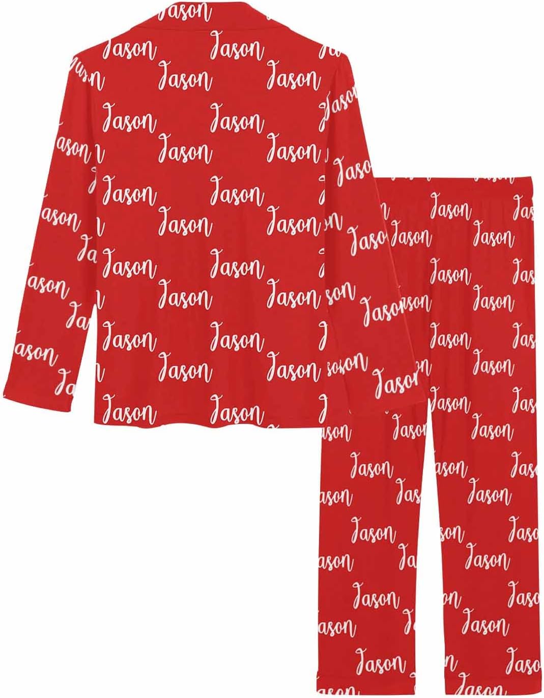 MyPupSocks Custom Face Pajamas for Women Set, Personalized Photo Long Sleepwear XS-XXL