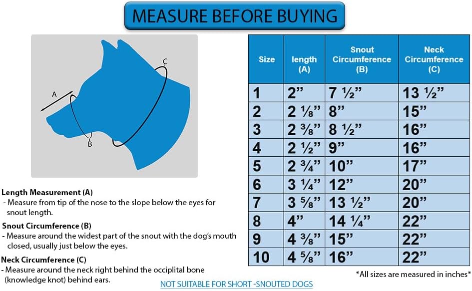 Leather Brothers Italian Basket Dog Muzzle, Adjustable Secure Fit, Comfortable Design, Training and Safety, Averts Biting, Prevents Chewing and Scavenging, Perfect for Grooming - Black, Size 3