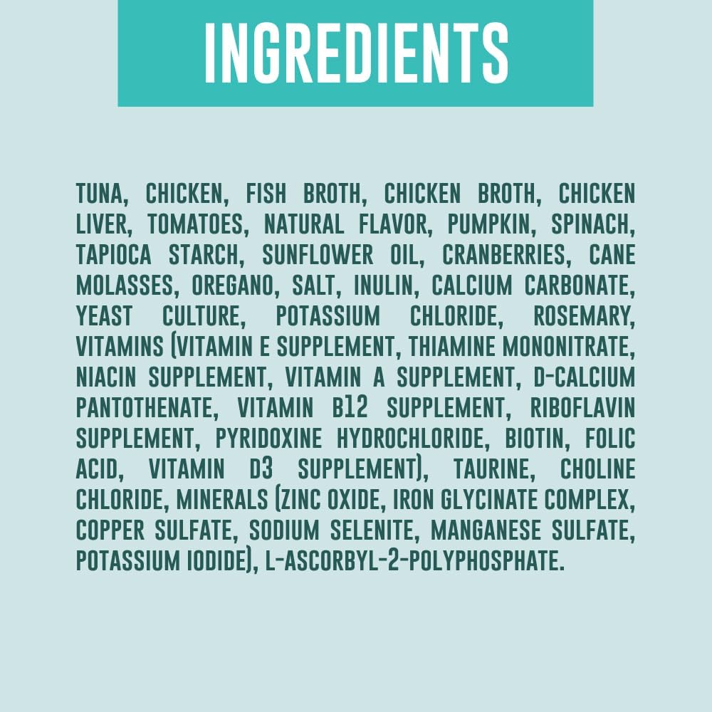 YOUR PET'S KITCHEN Canned Wet Cat Food, Tuna Florentine Entrée in Gravy - 3 oz Cans (Pack of 24), Made in The USA with Real Tuna