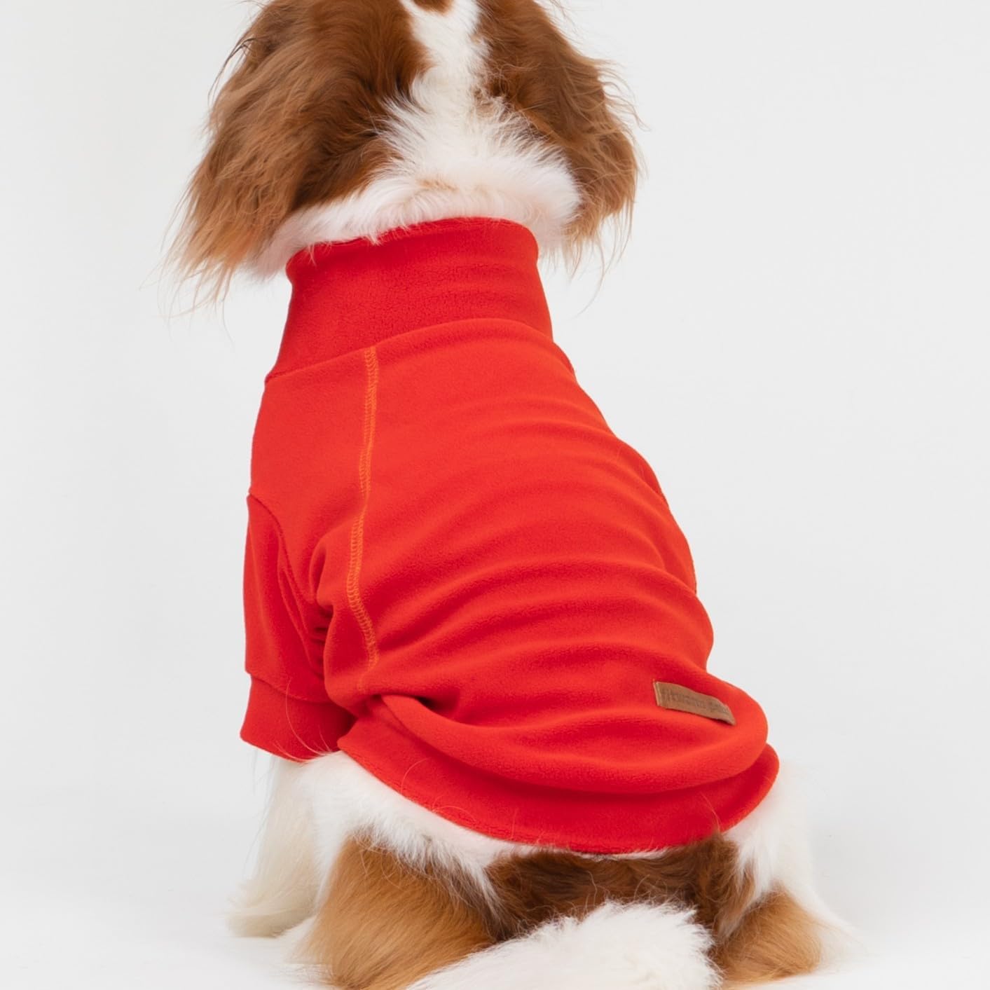 Fitwarm 3 Pack Classic Fleece Dog Sweater, Winter Clothes for Small Dogs Boy Girl, Turtleneck Dog Sweatshirt, Pet Apparel, Orange Red, Royal Blue, Neon Yellow, Small