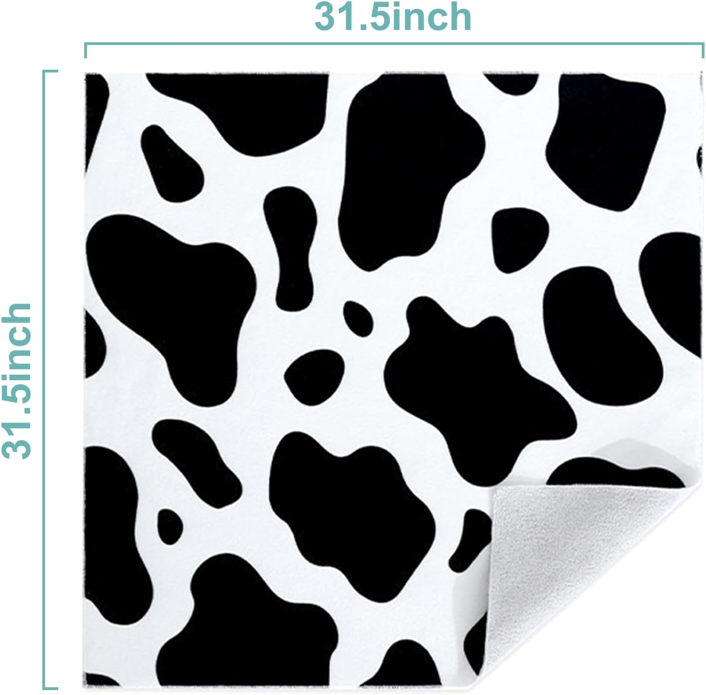 Cat Grooming Wrap for Cutting Nails with Cat Nail Clipper, Self-Adherent Wrap for Ear Cleaning, Anti-Runaway/Scratch, Cat Swaddle Wrap for Calming, Cow White